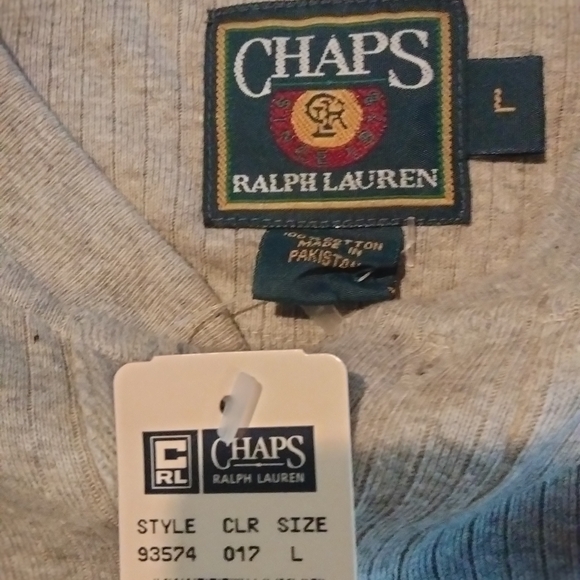 Chaps Heather Gray Henley Shirt - Picture 4 of 4